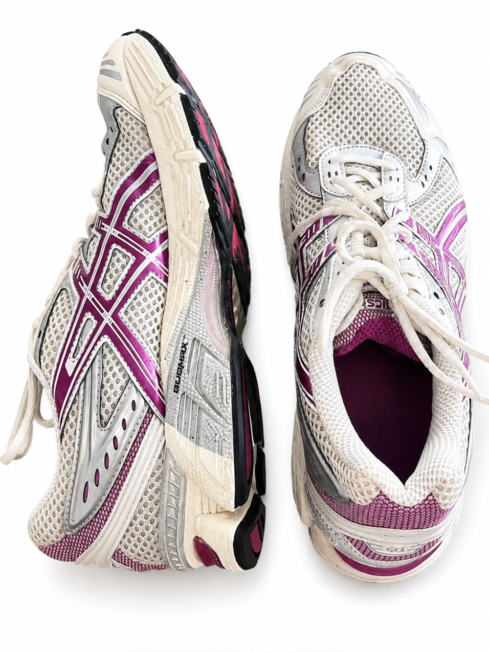 Asics White and Pink Women's Athletic Running Shoes - Two pairs available!